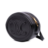 Small Calfskin Cuir Triomphe Oval Crossbody